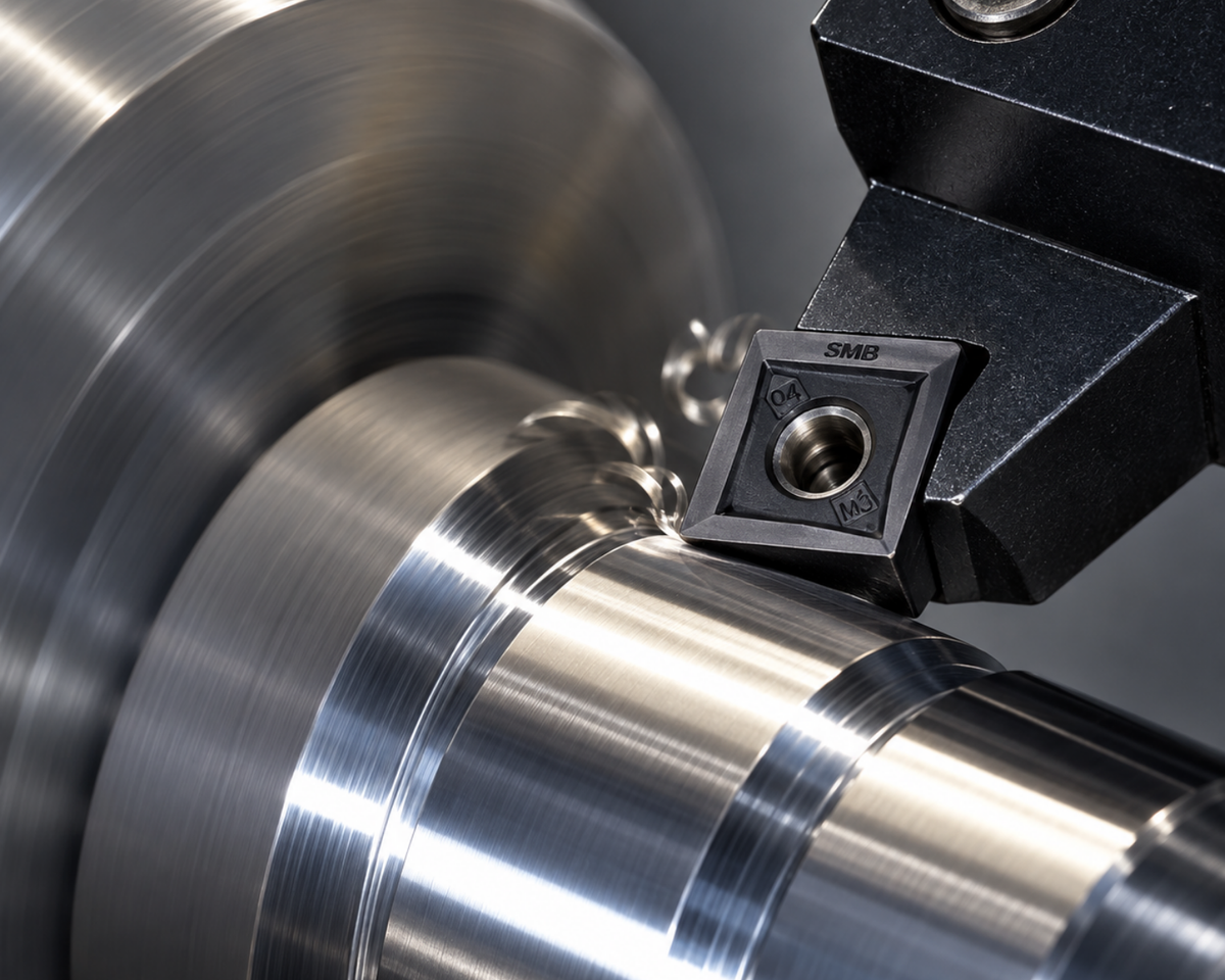 Dorian Tool Inserto CNMG-431-SEM Grado DSP15HT / Diamante, 80°, Negativo, 1/2"