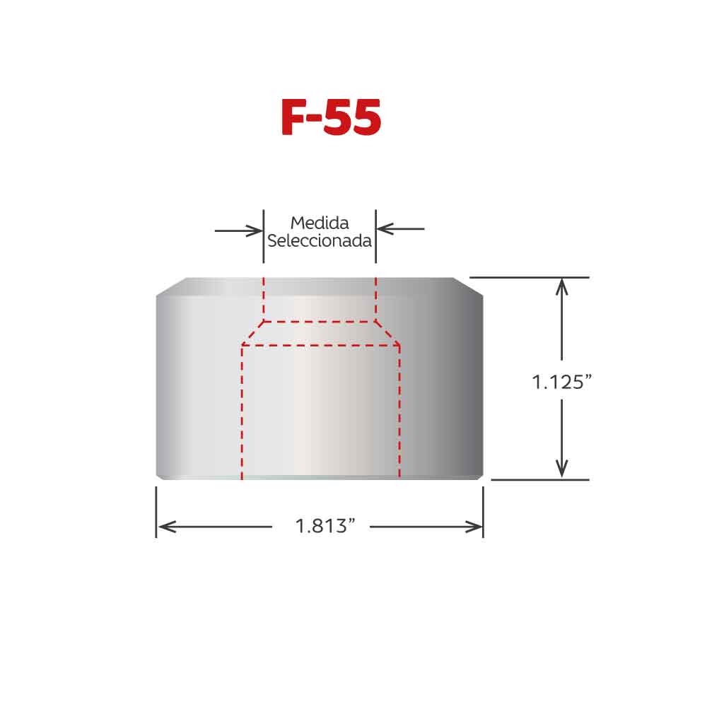 Dado F-55 Cuadrado de Cleveland Punch and Die