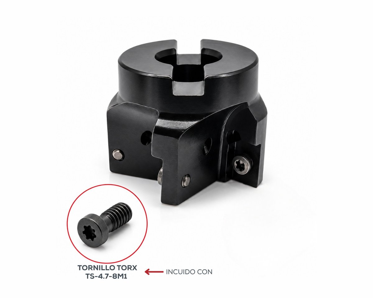 Dorian Tools Cortador Superficies Planas con Insertos Intercambiables E90A-200-AP16-075 / 2"