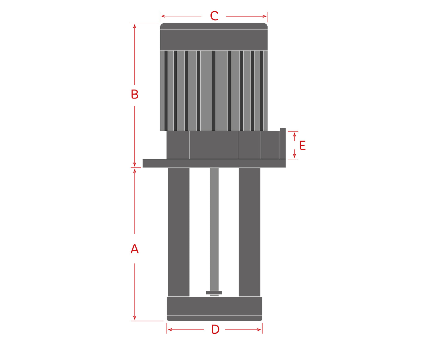 Bomba Mecánica para Refrigerante 85mm 110v / PA35-M/085-110