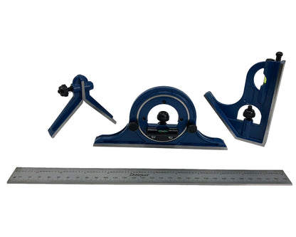 Set de Regla y Escuadras de 3 Piezas Dasqua / 12"