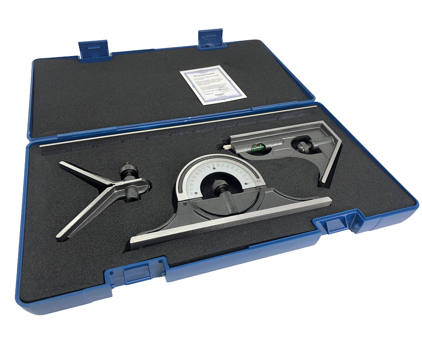 Set de Regla y Escuadras de 3 Piezas Dasqua / 12" 0-180°