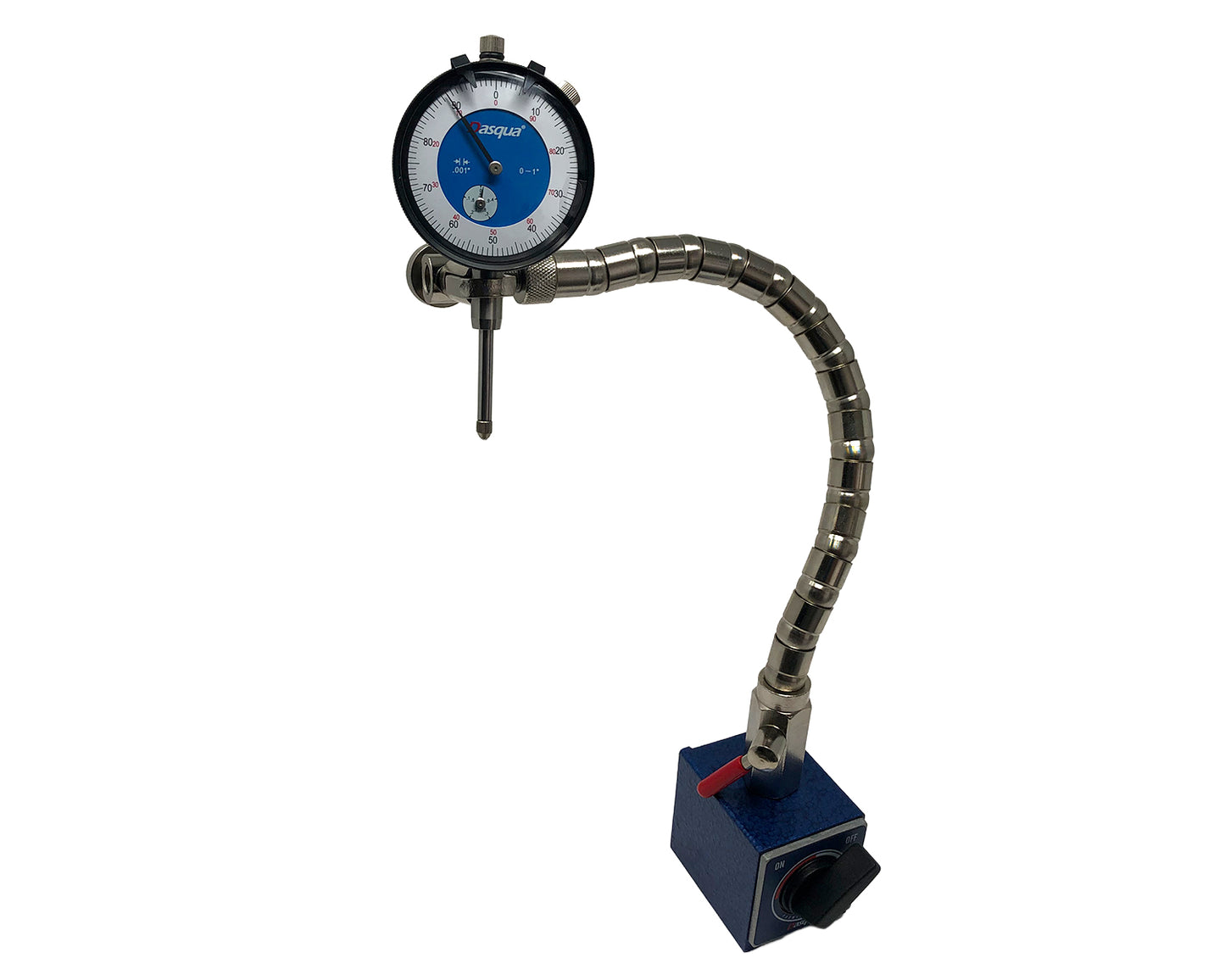 Indicador de Caratula Dasqua con Soporte Magnetico Flexible / 0-1"