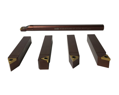 Set de Porta Insertos para Torneado y Boreado de 5 Piezas 3/4"