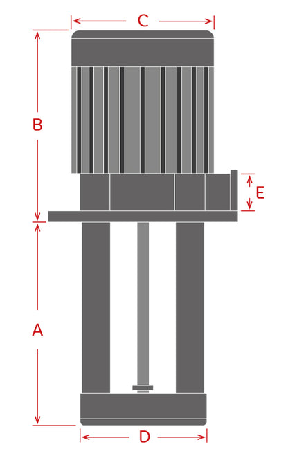 Bomba Mecánica para Refrigerante 85mm 208-240v / PA35/085-240