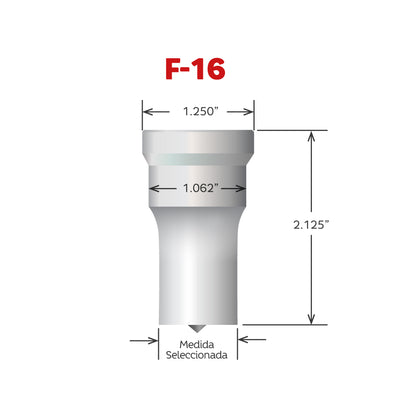 Punzón F-16 Cuadrado de Cleveland Punch and Die