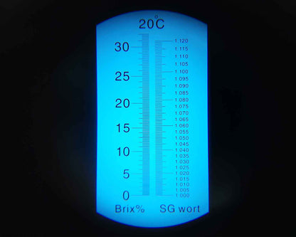 Refractómetro 0-32% Brix / 1.000-1.120 SG